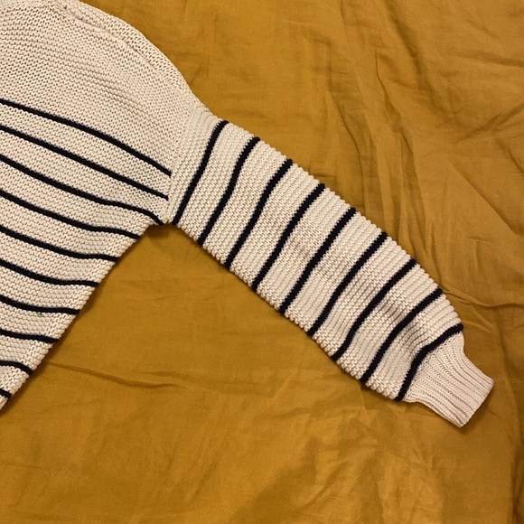 Alex Mill Button-Back Crewneck Sweater in Stripe - Picture 11 of 11